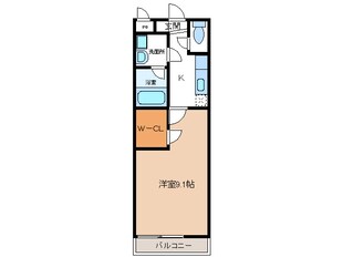 モンサント旭町の物件間取画像